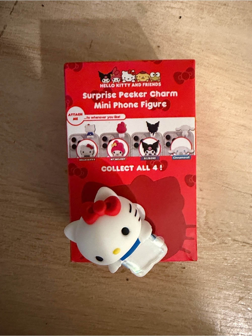 Hello Kitty Surprise Peeker Charm Mini Phone Figure - My Melody